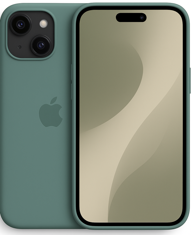 Etui case Iphone 15 - Szaro zielony