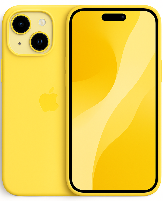 Etui case Iphone 15 - Żółty