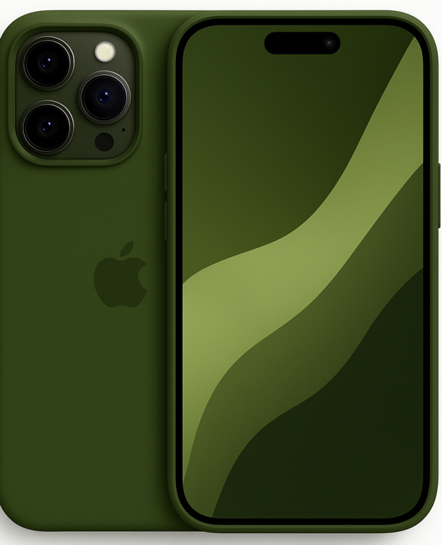 Etui case Iphone 15 - Oliwkowy